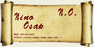 Nino Ošap vizit kartica